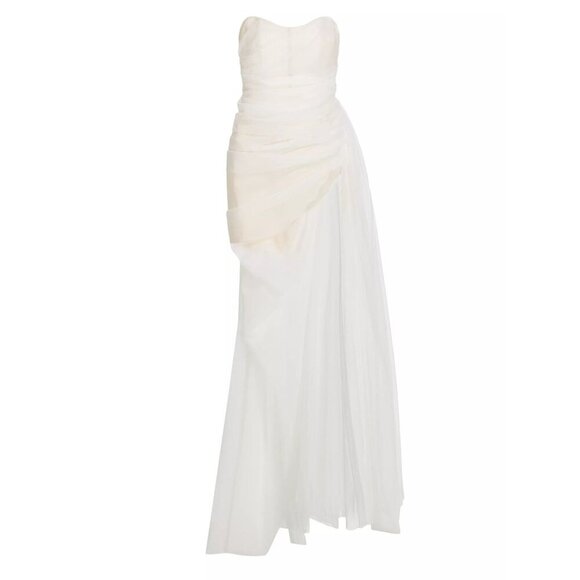 The Bar Cleo Gown in Blanc 4 New Womens Wedding Maxi Dress - Picture 9 of 15